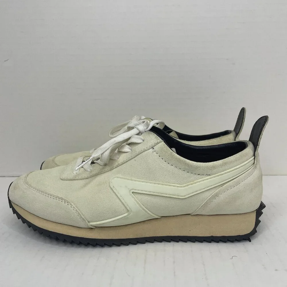 Rag Bone Retro Runner Athletic Shoes Womens Size US 9.5 EU 39.5 Cream Sneakers